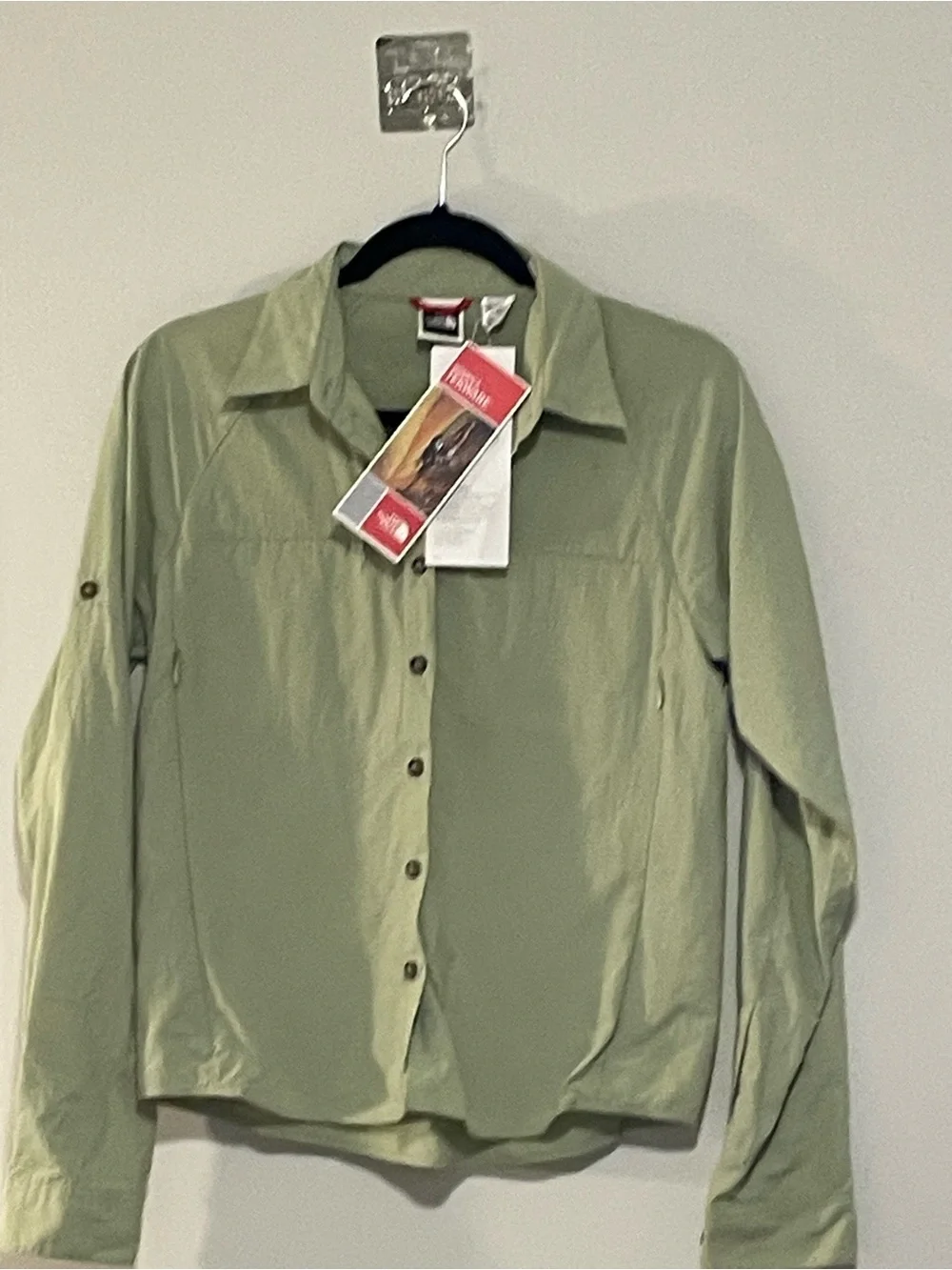 Light Green Men's Outdoor Button-Front Shirt Jacket